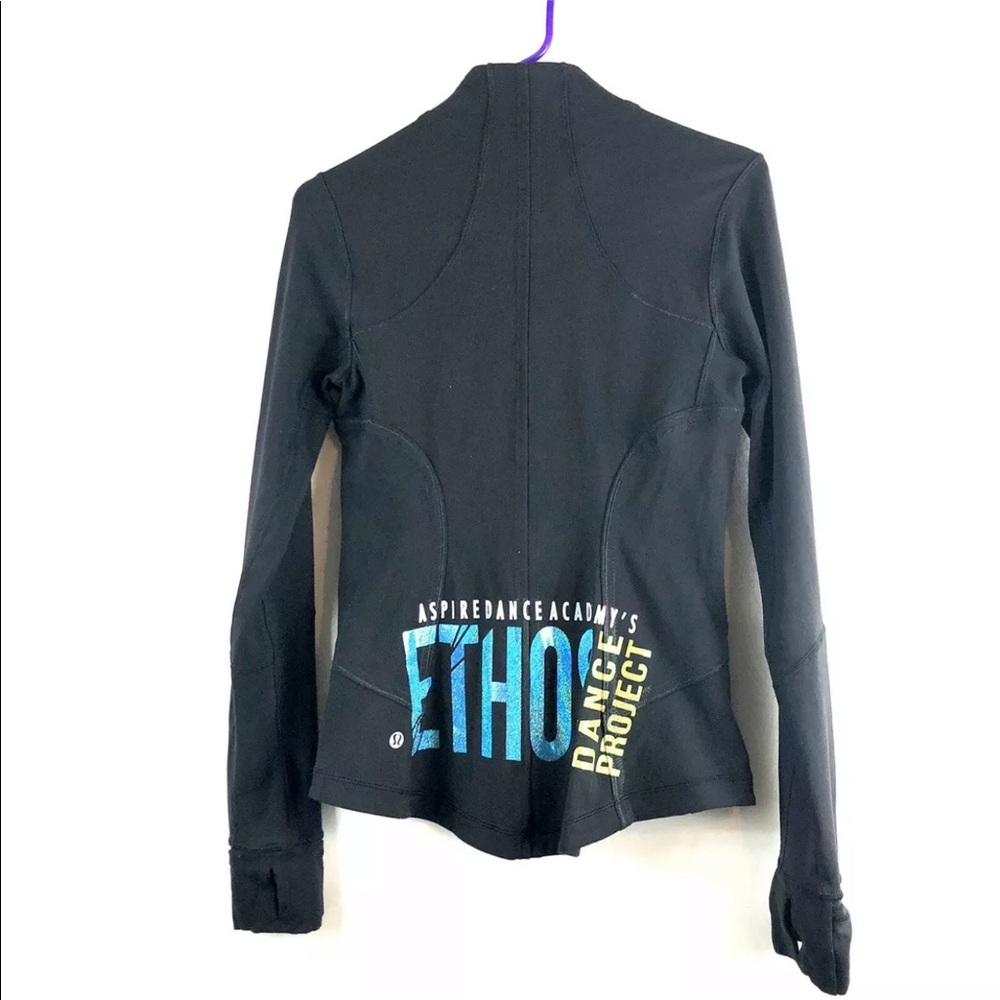 Lululemon SZ6 black jacket Ethos dance academy - Picture 8 of 8
